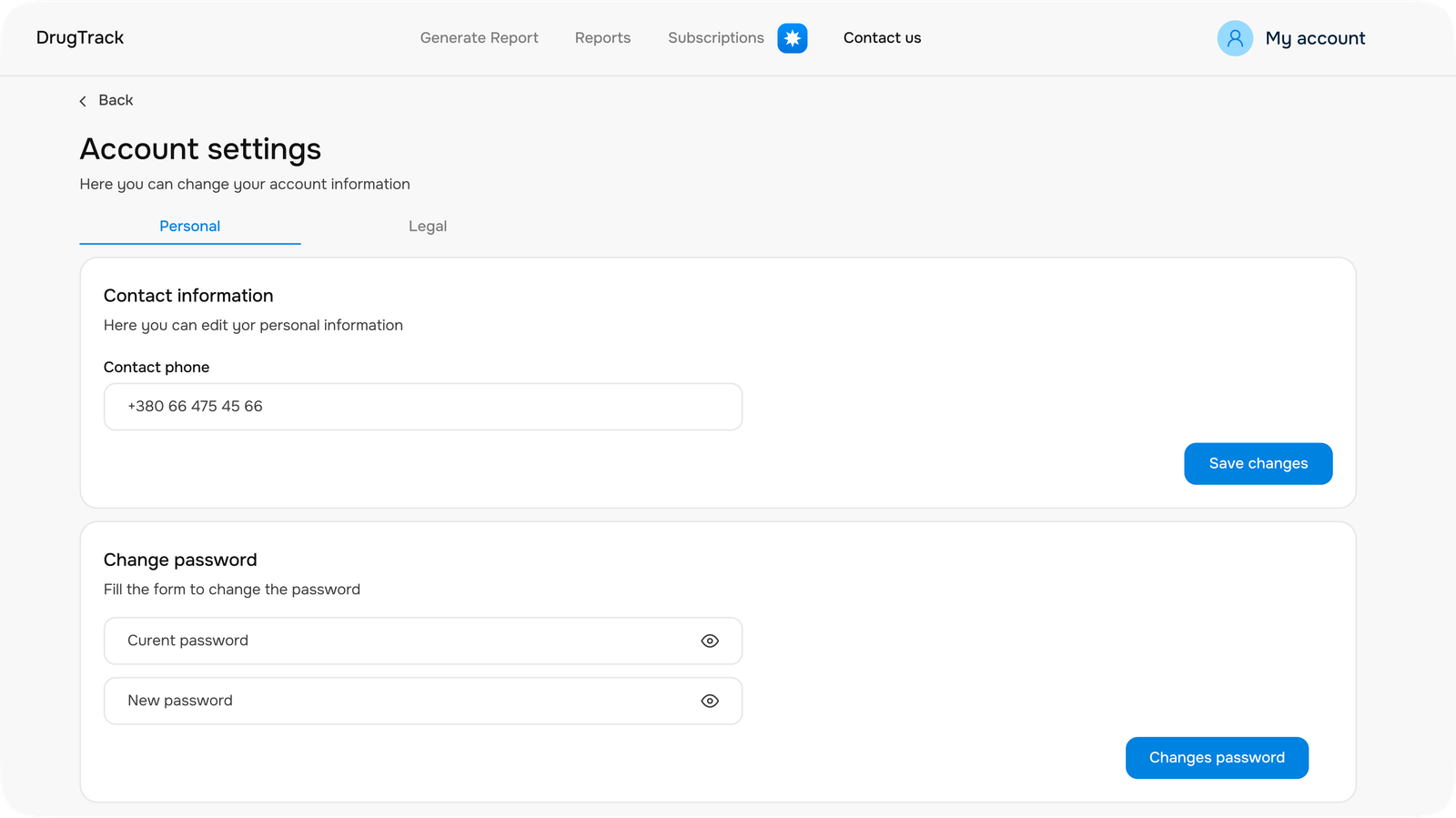 Account Settings
